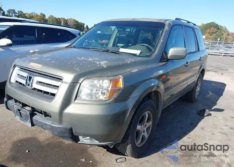 2007 Honda Pilot Ex-L из США, поврежденный, VIN 5FNYF18607B002987